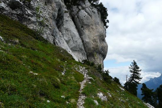 on se rapproche de la falaise