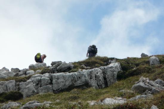 Arrivée au sommet de Chamechaude