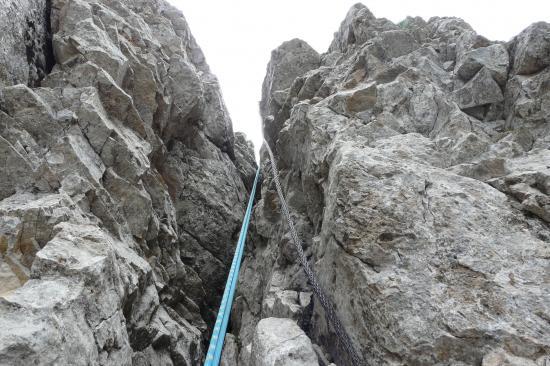 les premiers mètres du rappel de la brêche arnaud