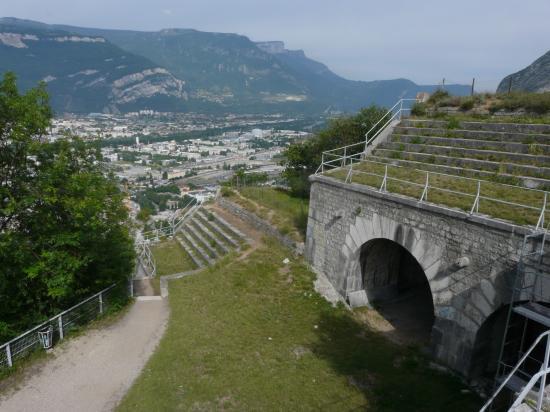 dans le haut du fort de la bastille à Grenoble