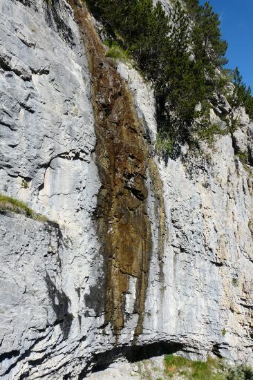 la cascade...ce qu'il en reste à cette époque (aout) -via des Orres