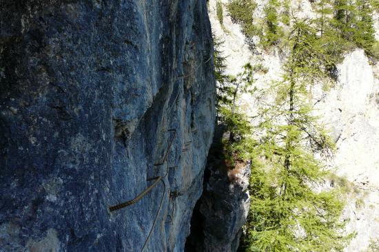 encore une belle traversée à la via de la cascade aux Orres