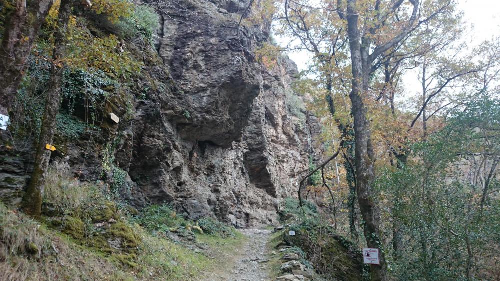 Le site de départ de la via ferrata du Roc du Gorb à Bor et Bar