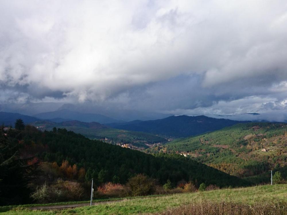 Ciel chargé depuis le col de Portes (Gard)