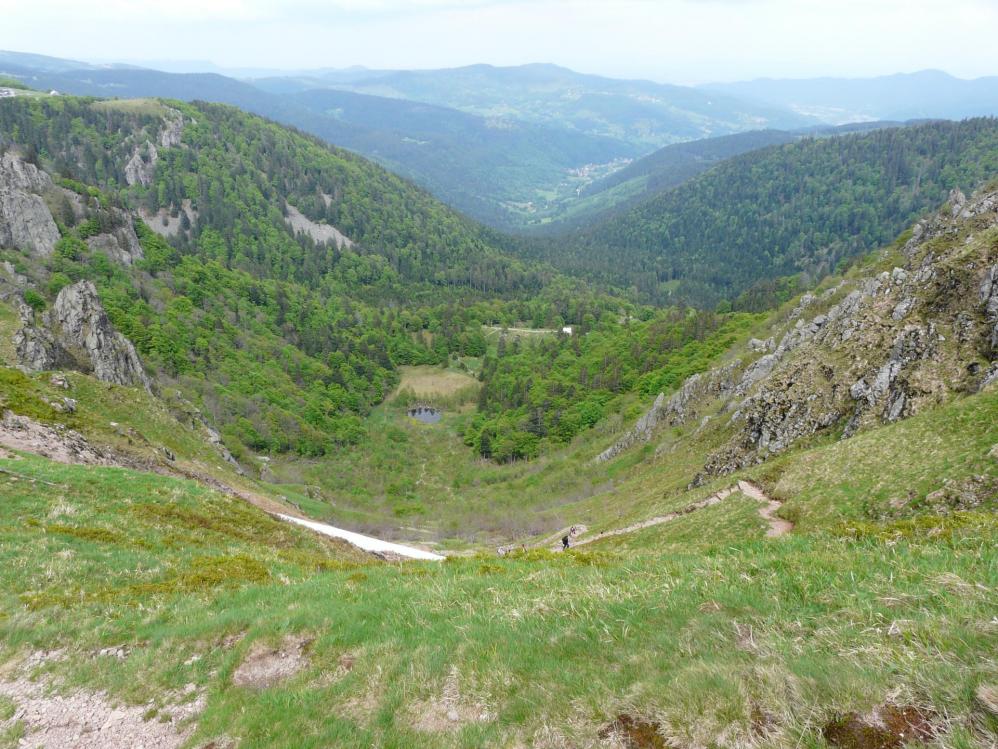 En repassant à hauteur du couloir de Falimont, vue sur le Frankenthal