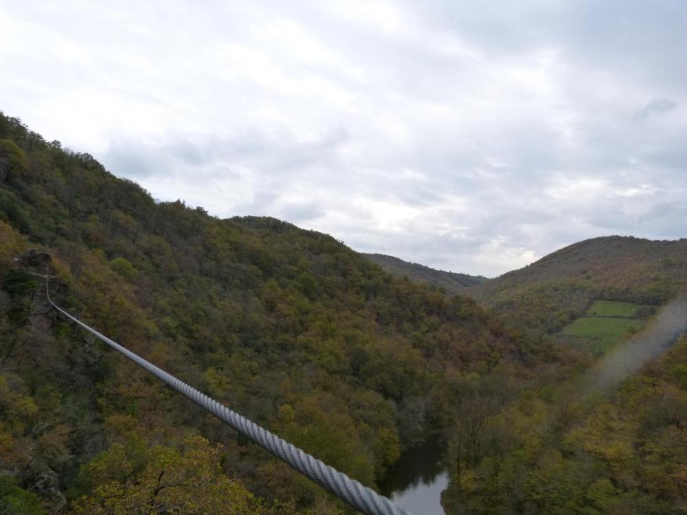 La tyrolienne de la via ferrata du Roc du Gorb