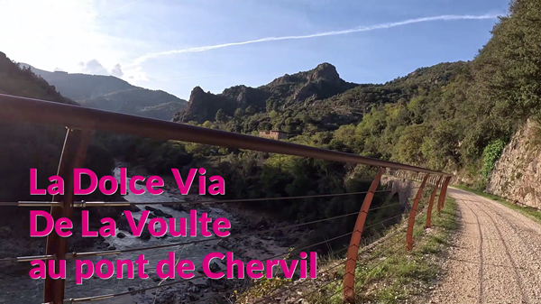 Vélo gravel Dolce Via La Voulte Pont de Chervil depuis La Voulte sur Rhône Ardèche